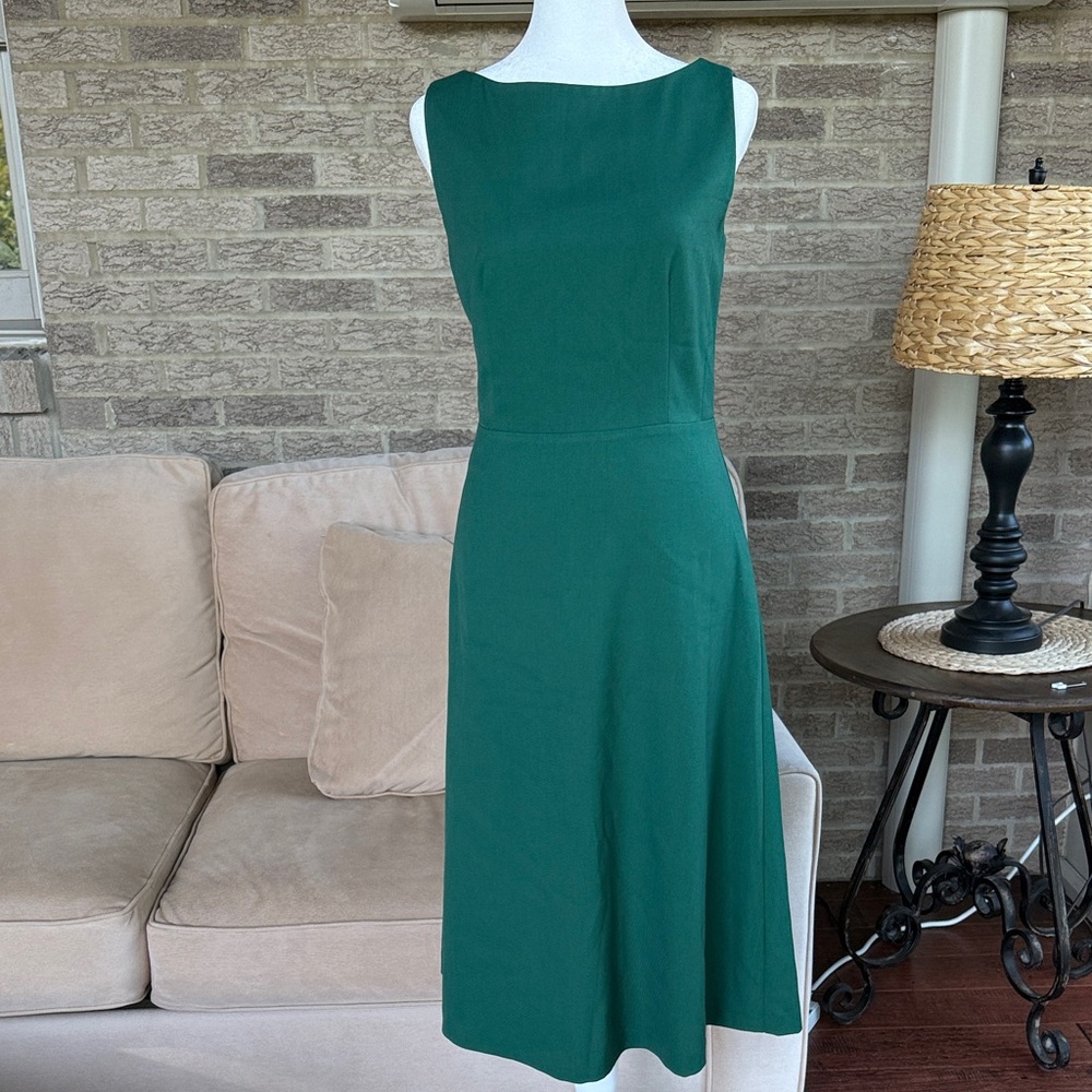 Ann Taylor Forest Green Midi Dress